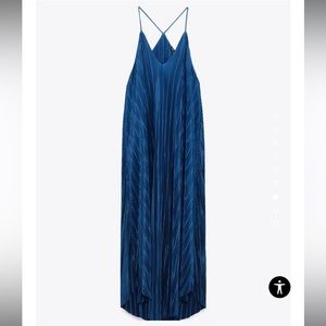 Zara Pleated Dress With Straps